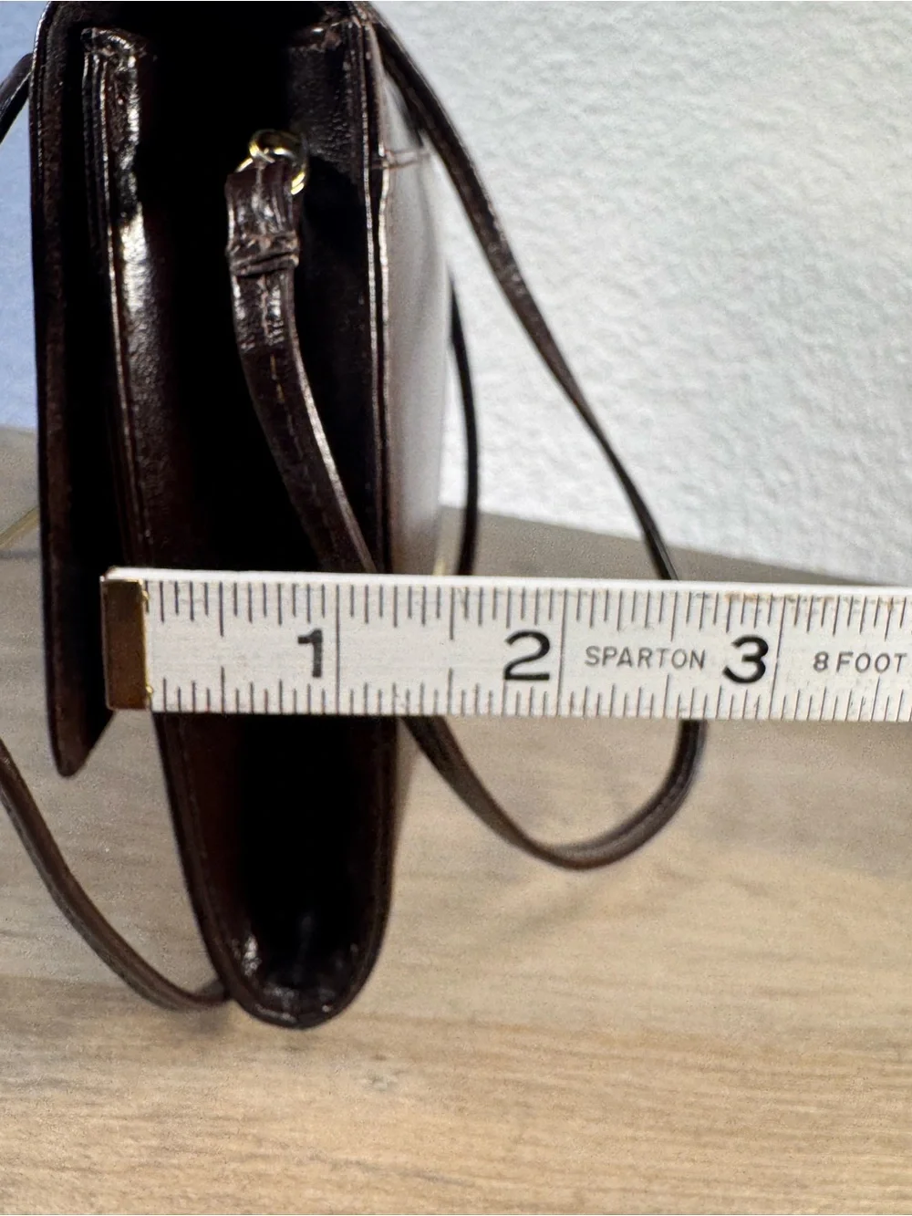 Vintage Jay Herbert New York Brown Leather Envelope Crossbody Shoulder Bag